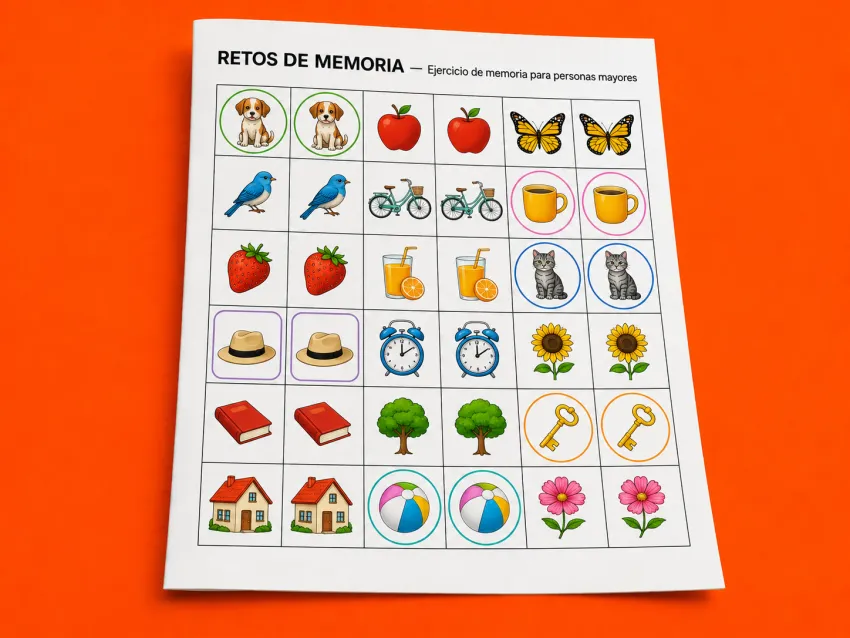 Muestra de reto de memoria del kit